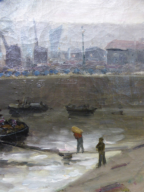 Table XIX "Boats In Port" French School H.Delpech