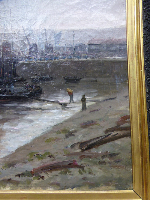 Table XIX "Boats In Port" French School H.Delpech