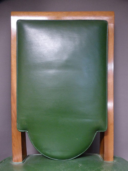 Suite aus 12 Art-Déco-Stühlen (Nachfolger von Maurice Jallot)