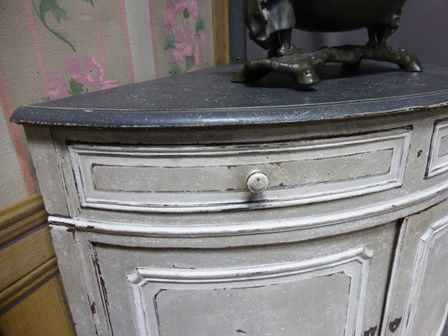 Encoignure En Bois Peint XIX
