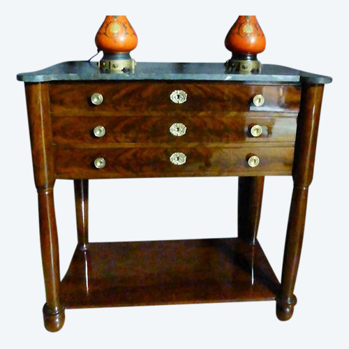 Console à Tiroirs En Acajou
