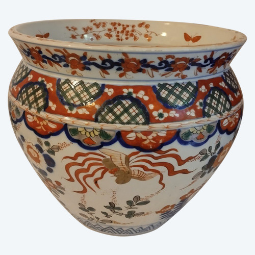 Cache-pot - Porcelaine - Imari - Japon - Fin XIX E S.