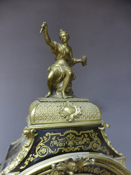 Cartel Marqueterie Boulle écaille Brune XVIII