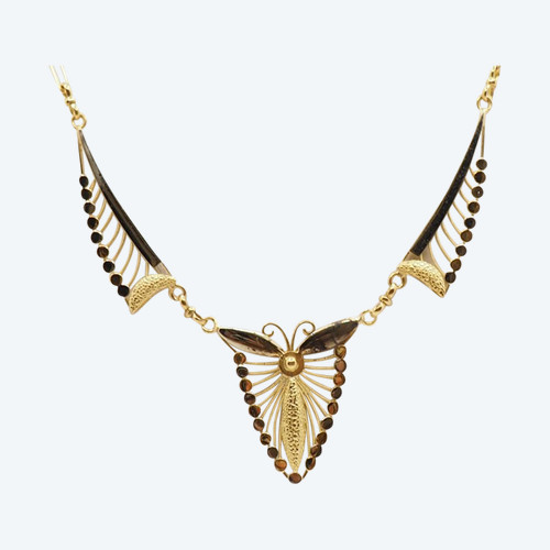 Collier Draperie En Or Jaune