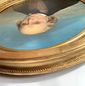 Portrait d'un gentleman par CALLANDE DE CHAMPMARTIN - XIXe - Huile sur toile signée