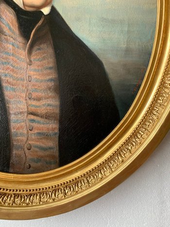 Portrait d'un gentleman par CALLANDE DE CHAMPMARTIN - XIXe - Huile sur toile signée