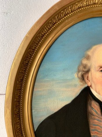 Portrait d'un gentleman par CALLANDE DE CHAMPMARTIN - XIXe - Huile sur toile signée