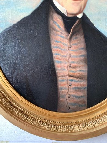 Portrait d'un gentleman par CALLANDE DE CHAMPMARTIN - XIXe - Huile sur toile signée