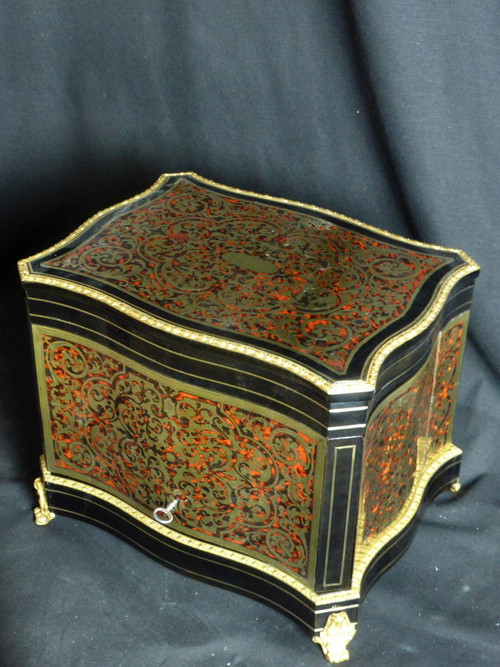 19th century Boulle wine cellar