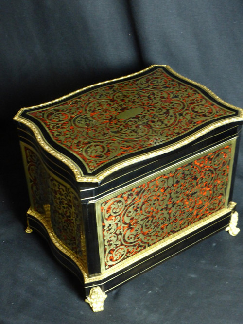 19th century Boulle wine cellar