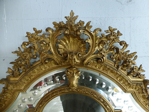 Specchio Napoleone III con riserve