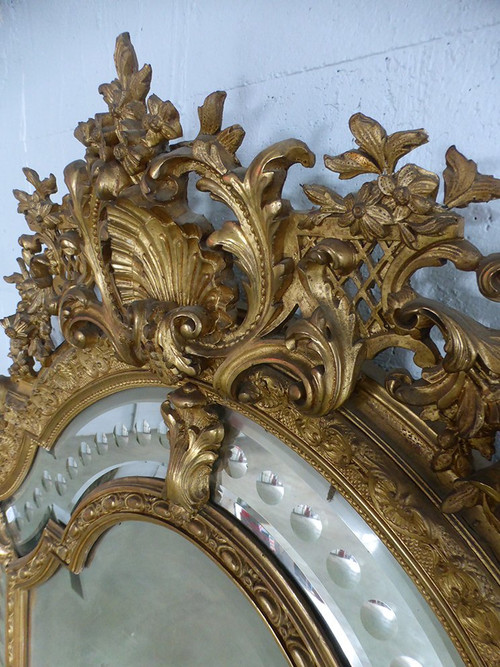 Specchio Napoleone III con riserve