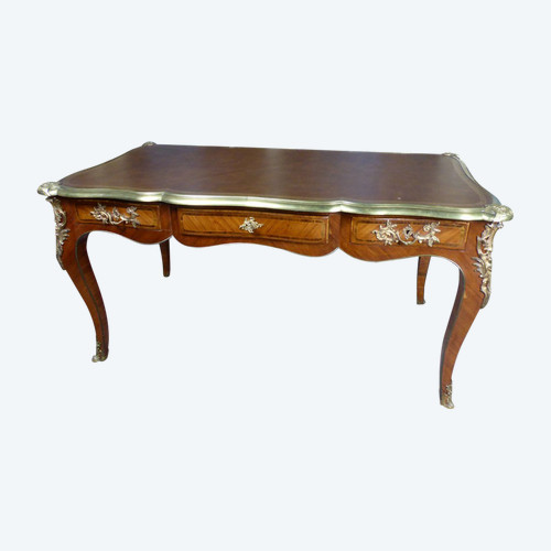 Bureau Louis XV En Marqueterie