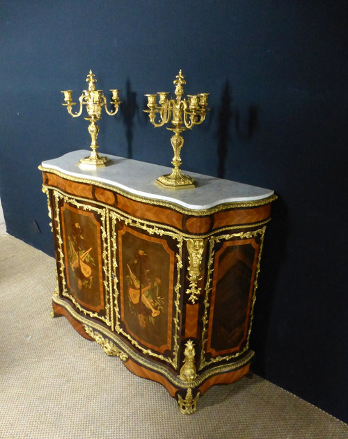 Credenza intarsiata Napoleone III