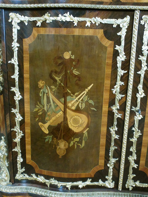 Credenza intarsiata Napoleone III
