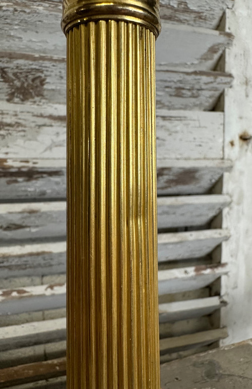 Pair of gilt bronze candlesticks