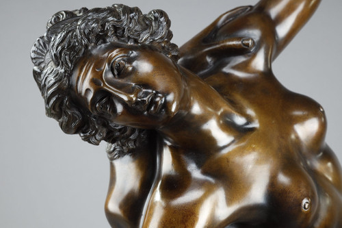 Scultura in bronzo - "Ratto dei Sabini" da Giambologna, XIX sec