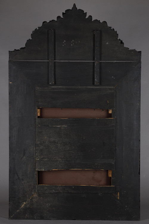 Improtant miroir à parecloses de style Louis XIV