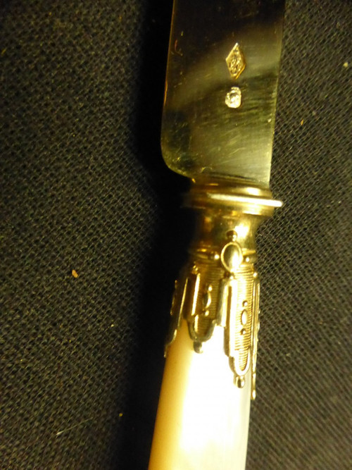 19th Century Armorié Vermeil Entremets Service