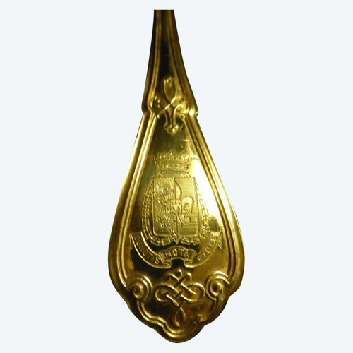 19th Century Armorié Vermeil Entremets Service