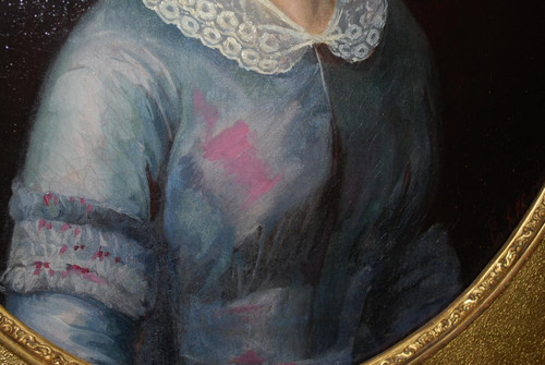 Portrait Of Young Girl Signed By C Elb