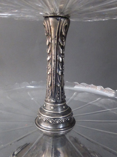 Silver Servant With Two Crista Trays