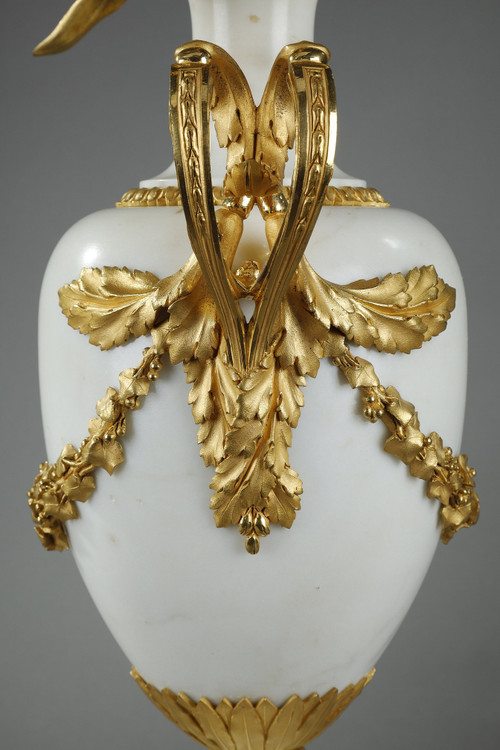 Coppia di candelabri a balaustra molto grandi, firmati Eugène HAZART