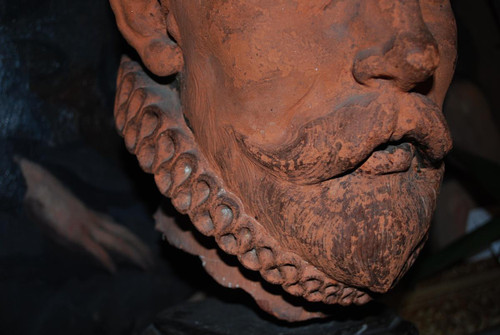 Busto in terracotta del XVII secolo, probabilmente l'ammiraglio De Coligny