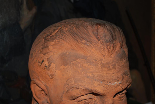 Busto in terracotta del XVII secolo, probabilmente l'ammiraglio De Coligny