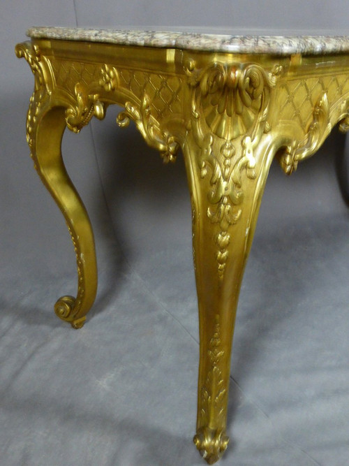 Table De Milieu En Bois Doré XIXe siècle