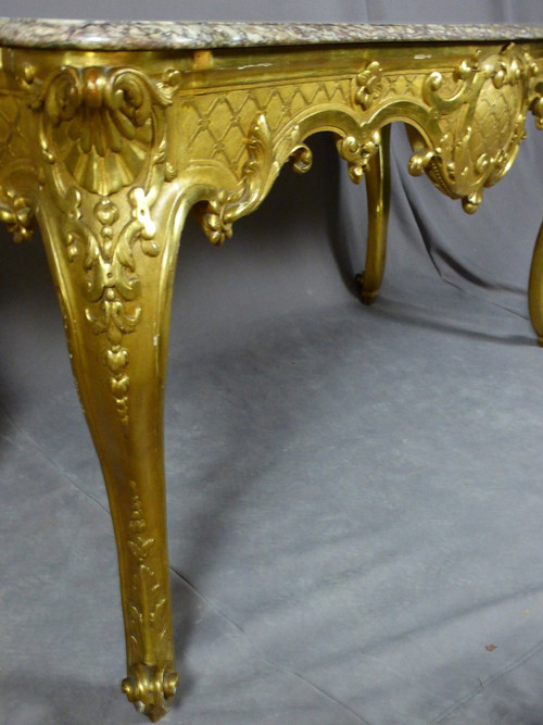 Table De Milieu En Bois Doré XIXe siècle