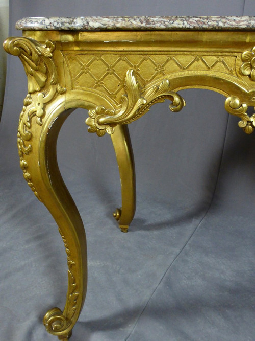 Table De Milieu En Bois Doré XIXe siècle