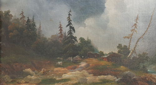 Augustin BADER - View of the Charmey Valley in Switzerland