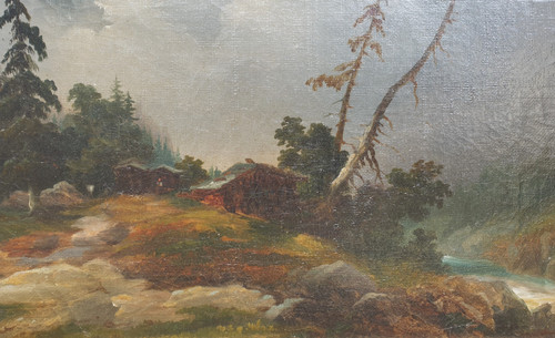 Augustin BADER - View of the Charmey Valley in Switzerland