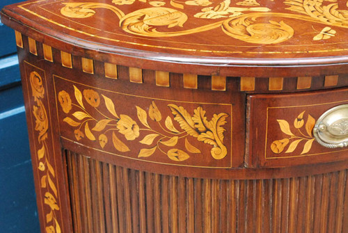 Meuble Demi Lune, Marqueterie , Hollande
