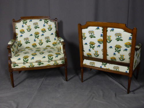 Coppia di Poltrone Marchesa Fine XIX Secolo