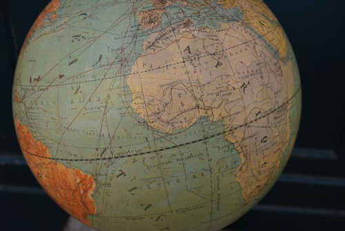 Beautiful World Map From Levasseur Nineteenth