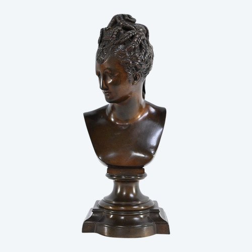 Bronze Buste de Diane de Poitiers, d'après J.Goujon – Fin XIXe