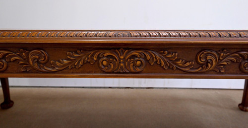 Important Rectangular Table, Chippendale Style, England - Mid-20th Century