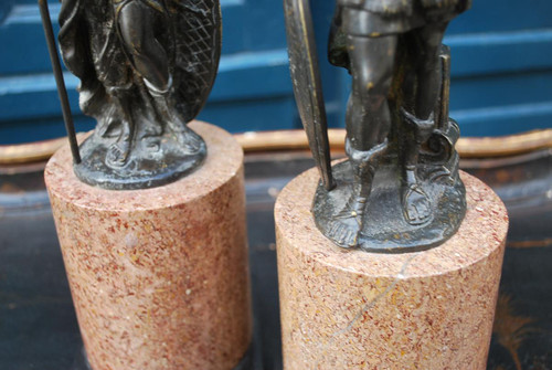 Paar Bronzestatuen, die Mars und Venus darstellen, Italien XVIII
