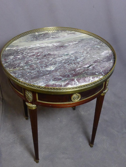 Table Bouillotte acajou style Louis XVI