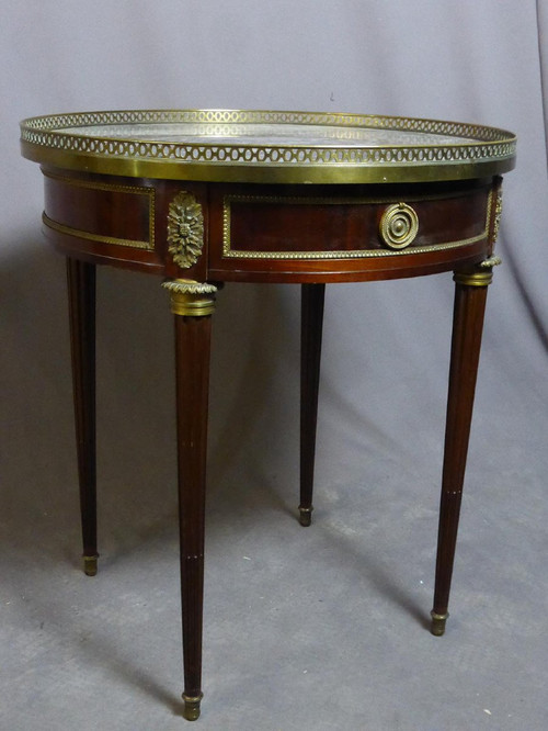 Table Bouillotte acajou style Louis XVI