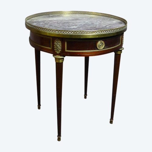 Table Bouillotte acajou style Louis XVI