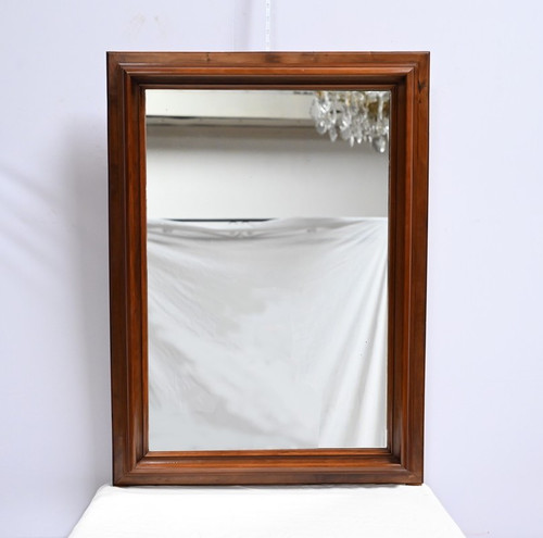 Rectangular Walnut Mirror - Late 19th Century