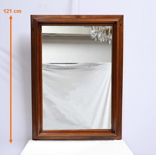 Rectangular Walnut Mirror - Late 19th Century