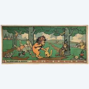 Benjamin RABIER - Die Abenteuer des Fuchses - Lithographie
