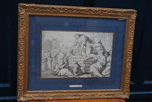 Pen Drawing: The Death Of Dido, Work Early XVIII