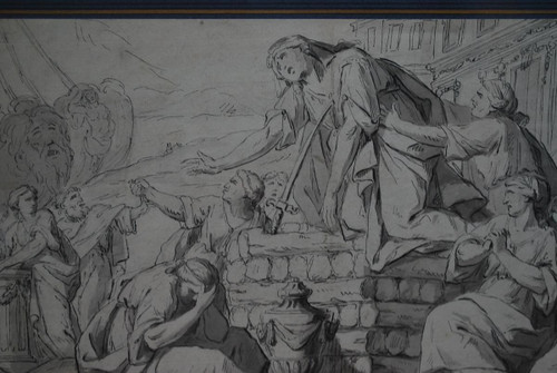 Pen Drawing: The Death Of Dido, Work Early XVIII