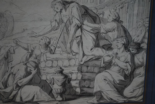 Pen Drawing: The Death Of Dido, Work Early XVIII
