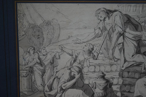 Pen Drawing: The Death Of Dido, Work Early XVIII
